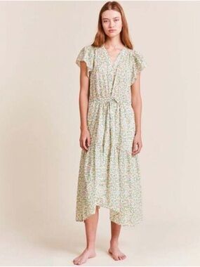 Birds of Paradise by Trovata Kristi Floral Dress Spring Ivy, Size XS, NWOT